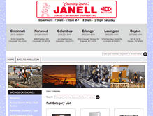 Tablet Screenshot of catalog.janell.com